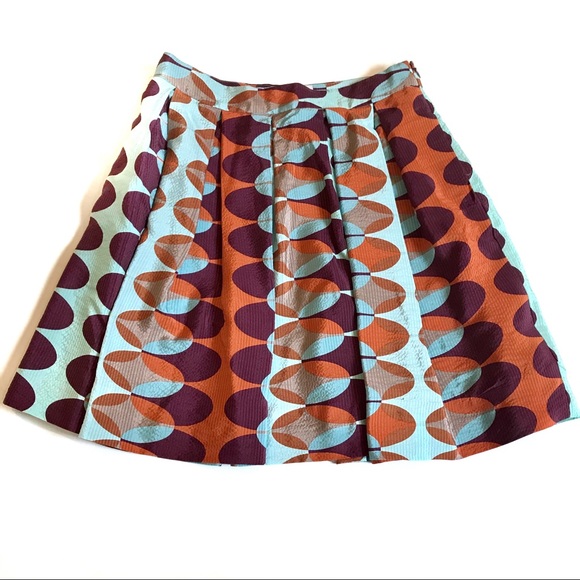 Anthropologie Dresses & Skirts - HD In Paris Paused Moments Pleated Silk Skirt Sz 6